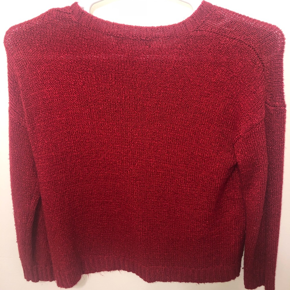 Soft Basic Red Sweater - Picture 3 of 3